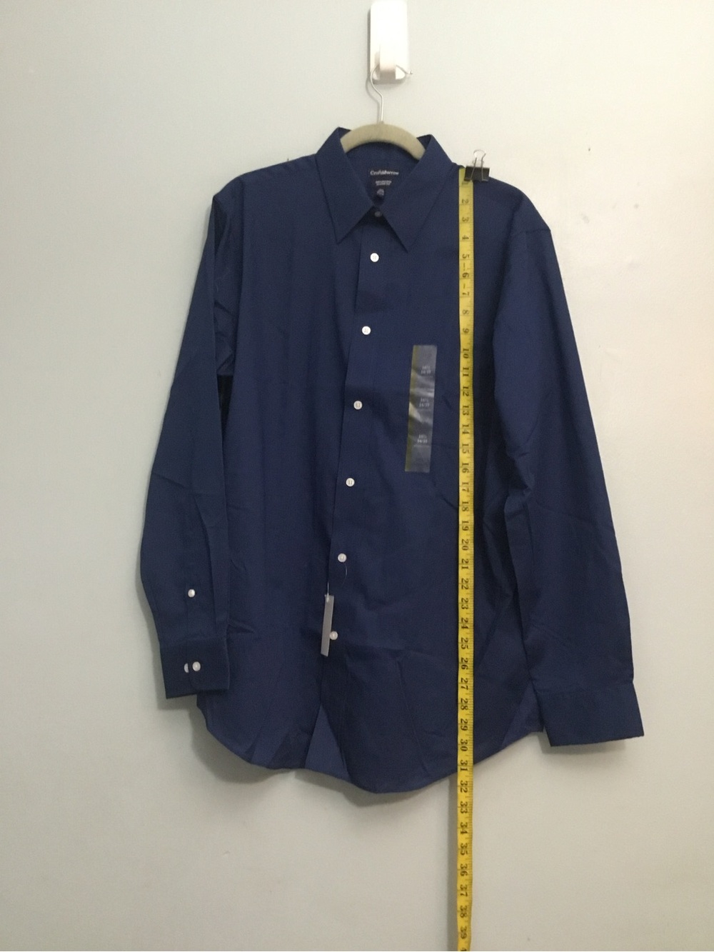 croft & barrow Men's Navy Long-Sleeve Dress Shirt
